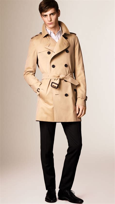 trench coat men burberry used|burberry kensington trench coat men's.